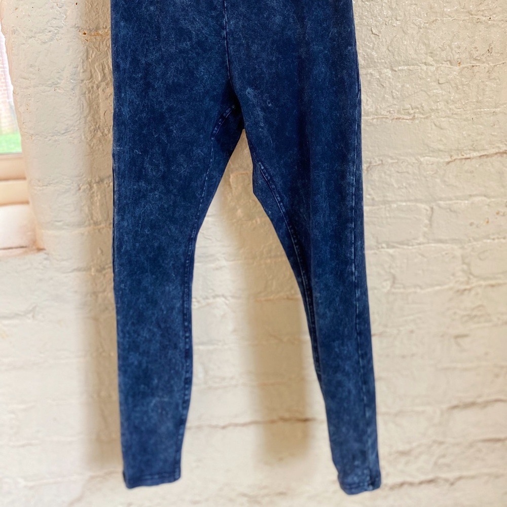 Blue ivory Ella cropped leggings